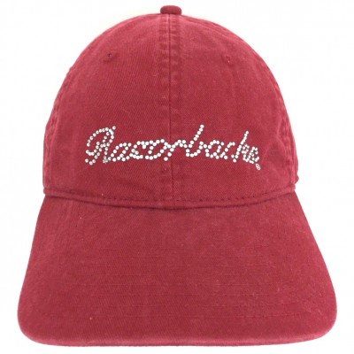 Arkansas Razorbacks Hat 's Cap Rhinestone Logo Starter Baseball Trucker Red  eb-11035133